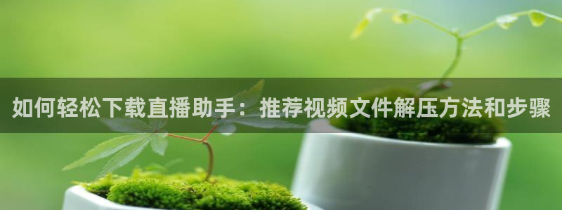柠檬体育在线直播nba：如何轻松下载直播助手：推荐视频文件解压方法和步骤