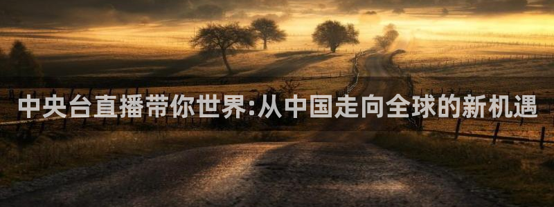 柠檬直播篮球：中央台直播带你世界:从中国走向全球的新机遇